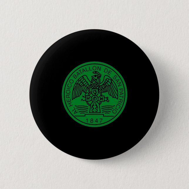 St Patricks Battalion San Patricios Irish Mexican  Button (Vorderseite)