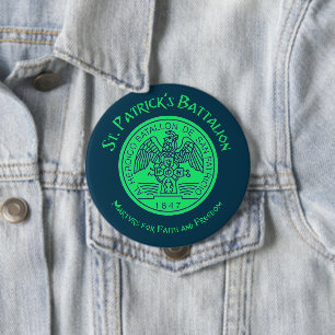 St. Patrick's Battalion San Patricios Katholik Button