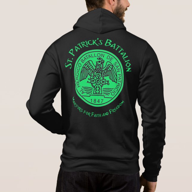 St. Patrick's Battalion San Patricios Katholik Hoodie (Rückseite)