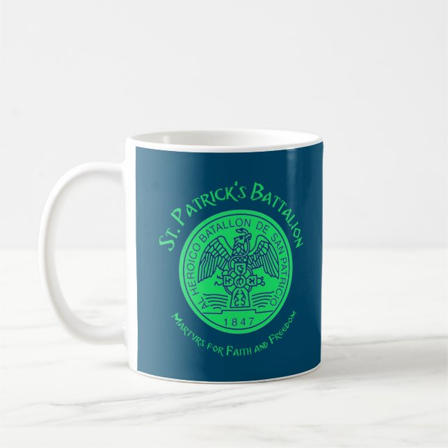 St. Patrick's Battalion San Patricios Katholik Kaffeetasse (Links)