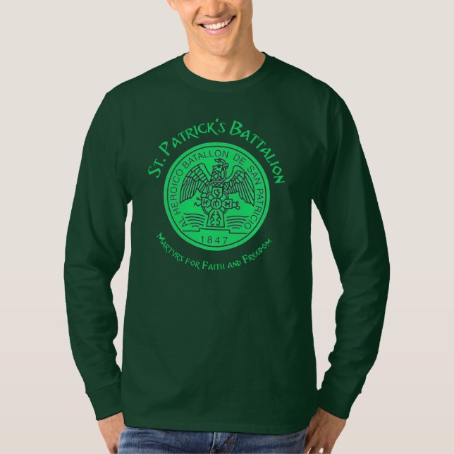 St. Patrick's Battalion San Patricios Katholik T-Shirt (Vorderseite)