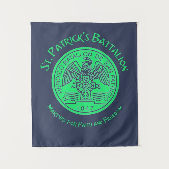 St. Patrick's Battalion San Patricios Katholik Wandteppich (Vorderseite)