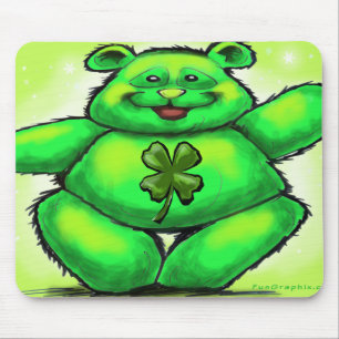 St. Patrick's Bear Mousepad