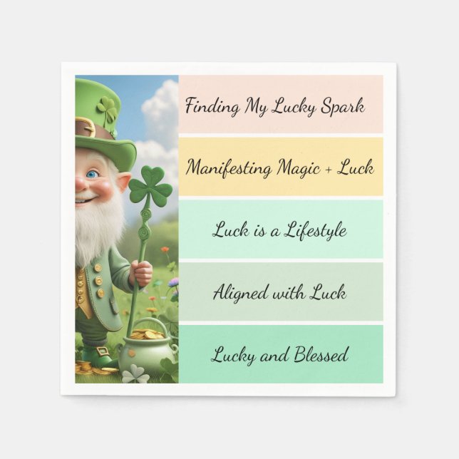 St. Patricks Bekenntnis Serviette (Vorderseite)