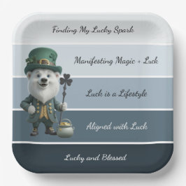 St. Patricks Bekräftigung Pappteller