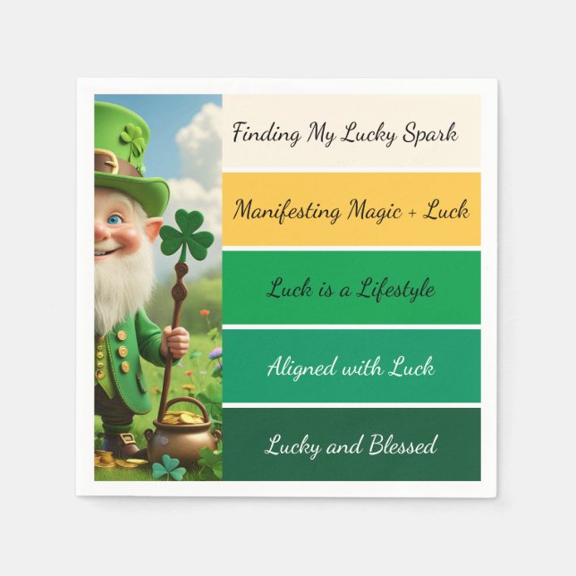 St. Patricks Bekräftigung Serviette (Vorderseite)