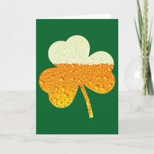 St. Patricks Bierklee Karte