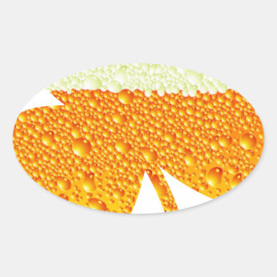 st patricks bierklee ovaler aufkleber