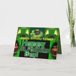 St Patrick's Birthday Card Karte