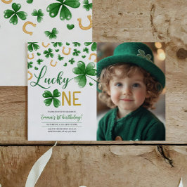 St. Patrick's Birthday Einladung Lucky One Party