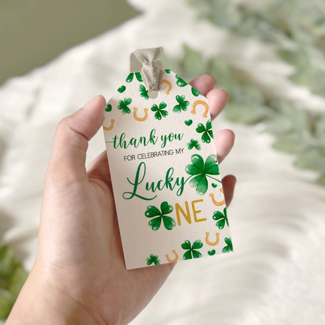 St Patricks Birthday Lucky One Gift Tag Geschenkanhänger (Von Creator hochgeladen)