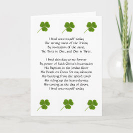 St. Patrick's Breastplate Card Karte