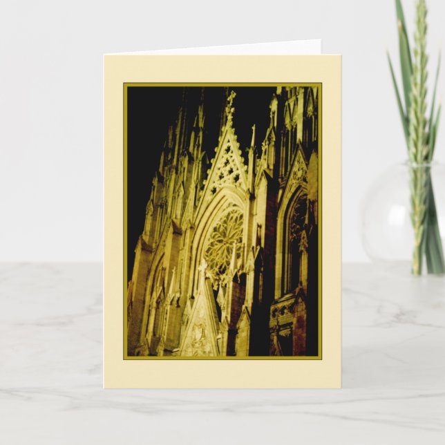 St. Patrick's Cathedral Holiday Card - Leere Feiertagskarte (Vorderseite)