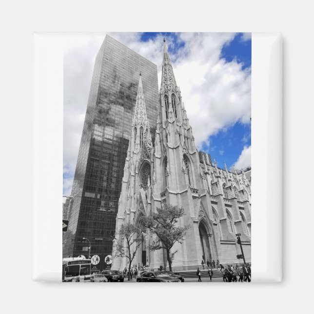 St. Patrick's Cathedral New York City Magnet (Vorne)