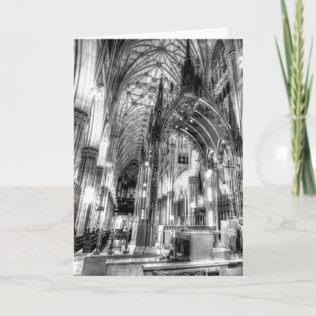 St Patrick's Cathedral New York Karte (Vorderseite)