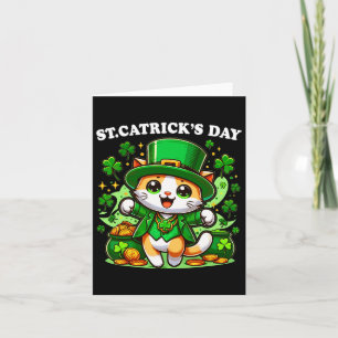 St Patricks Catricks Day Cats Saint Pattys Cat Lov Karte