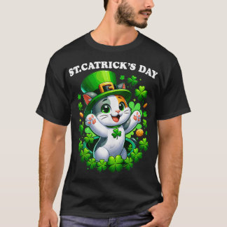 St Patricks Catricks Day Cats Saint Pattys Cat Lov T-Shirt