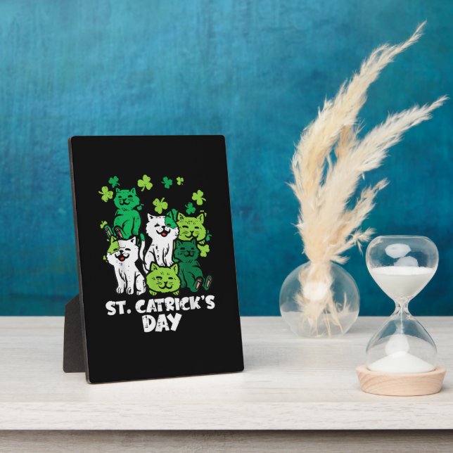 St Patricks Catricks Day Cats Saint Pattys Fotoplatte (Seite)