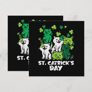 St Patricks Catricks Day Katzen Saint Pattys
