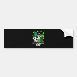 St Patricks Catricks Day Katzen Saint Pattys Autoaufkleber