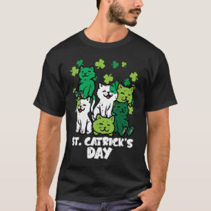 St Patricks Catricks Tag Katzen Saint Pattys Fraue T-Shirt
