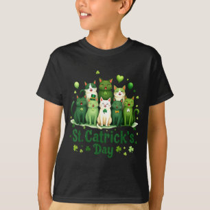 St Patricks Catricks Tag Katzen Saint Pattys Fraue T-Shirt