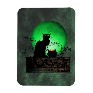 St. Patrick's Chat Noir Magnet