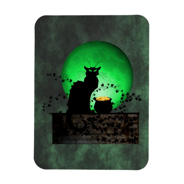 St. Patrick's Chat Noir Magnet (Vertikal)