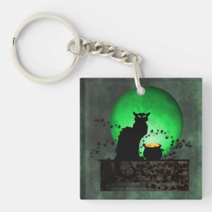 St. Patrick's Chat Noir Schlüsselanhänger
