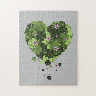 St. Patrick's Clover Heart Puzzle