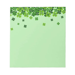 St. Patrick's Clovers Notepad Notizblock
