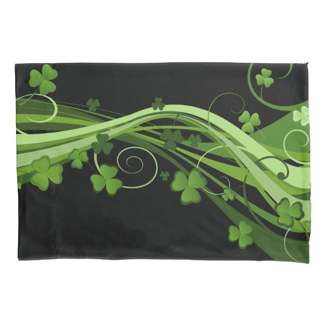 St. Patrick's Clovers Pillowcase Kissenbezug (Vorderseite)