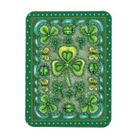 ST. PATRICK'S DACHFOLK ART KLEEBLATTS N' LADYBUGS
