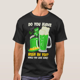 St Patrick's Day 0 Irish 100 Betrunken Funny Drink T-Shirt