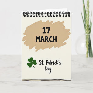 St Patricks Day 17. März Karte