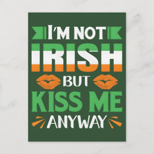 St. Patrick's Day 2026: Küss mich, ich bin irisch, Feiertagspostkarte