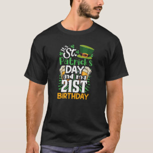 St. Patrick's Day 21. Geburtstag Irish Geboren Men T-Shirt