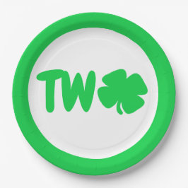 St Patrick's Day 2. Geburtstag Pappteller
