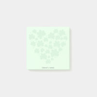 St. Patrick's Day 3 Blatt Klee Herz Grün Pastellfa