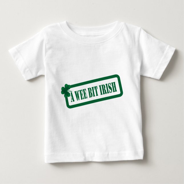 St Patrick's Day A Wee Bit Irish Säugling T - Shir Baby T-shirt (Vorderseite)