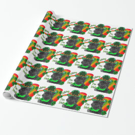 St Patrick's Day Affenpinscher Geschenkpapier