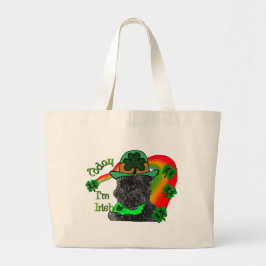 St Patrick's Day Affenpinscher Jumbo Stoffbeutel