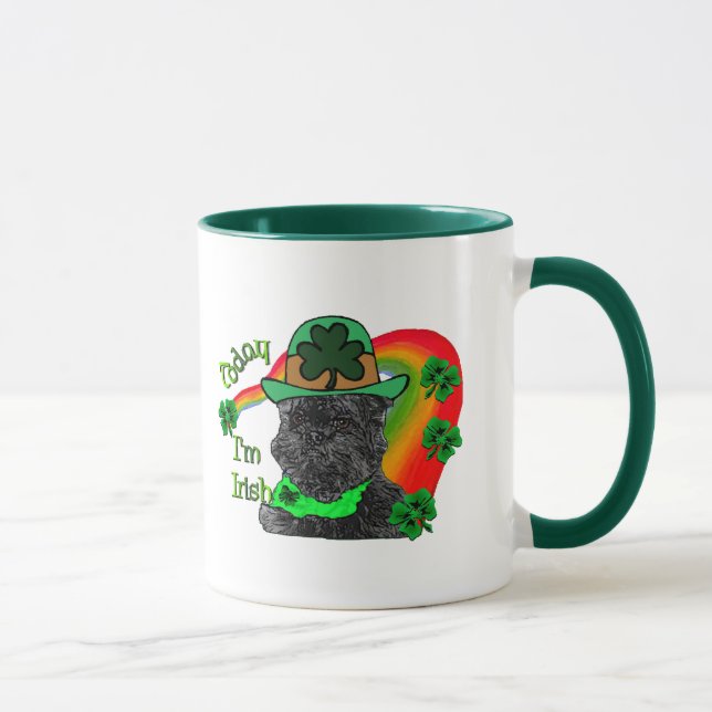 St Patrick's Day Affenpinscher Tasse (Rechts)