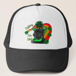 St Patrick's Day Affenpinscher Truckerkappe