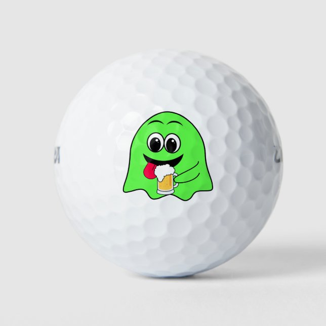 St. Patrick's Day Alkoholisches Getränk und Bier Golfball (Vorderseite)