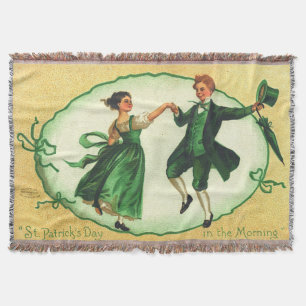 "St. Patrick's Day am Morgen." Vintage-Karte Decke
