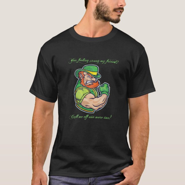 St. Patrick's Day Angry Leprechaun T-Shirt (Vorderseite)