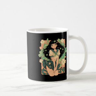 St. Patricks Day Anime Girl Manga Green Kawaii C Kaffeetasse
