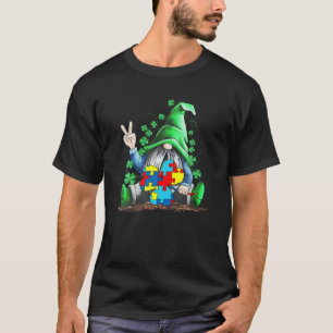 St. Patricks Day Autismus-Bewusstsein Gnome Autism T-Shirt