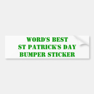 St. Patrick's Day Autoaufkleber